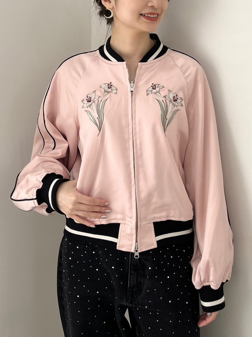 LILY BROWN×KEITA MARUYAMA】エンブロイダリーリバーシブルスカジャン