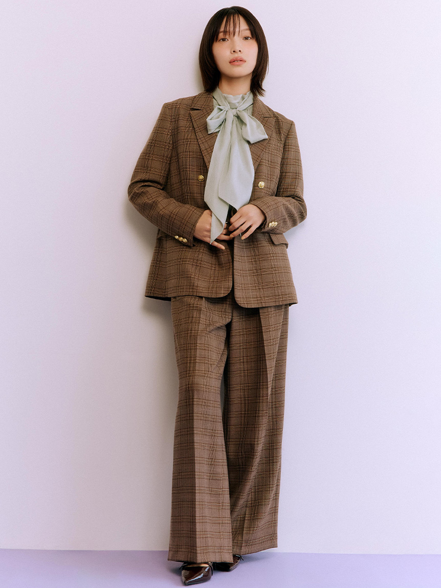 ベルト付きタックワイドパンツ(ワイドパンツ)｜パンツ｜LILY BROWN