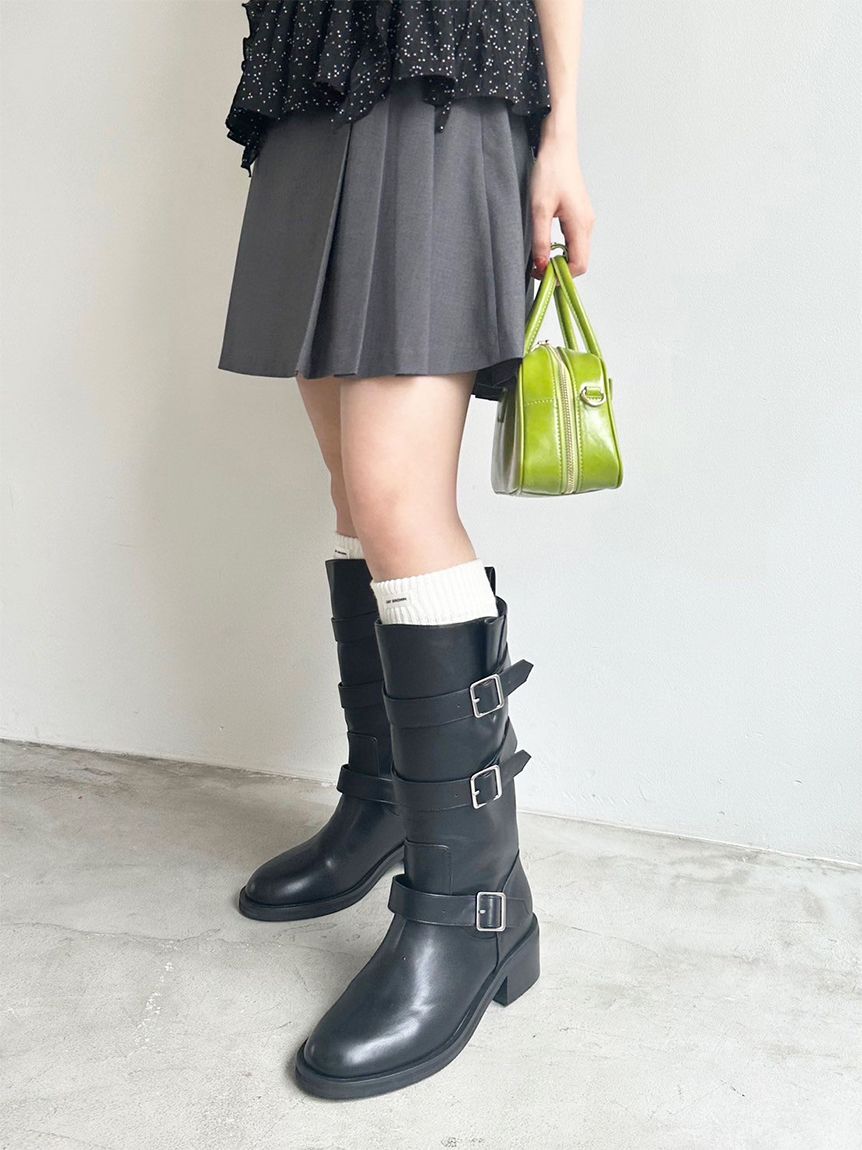 3バックルミドルブーツ(ブーツ)｜シューズ｜LILY BROWN（リリー