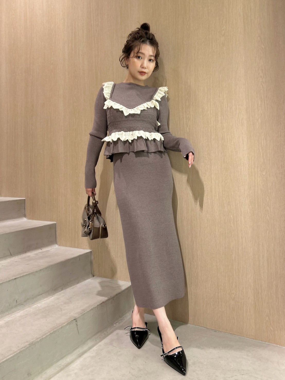 ビスチェセットニットワンピース(ニットワンピース)｜ワンピース｜LILY