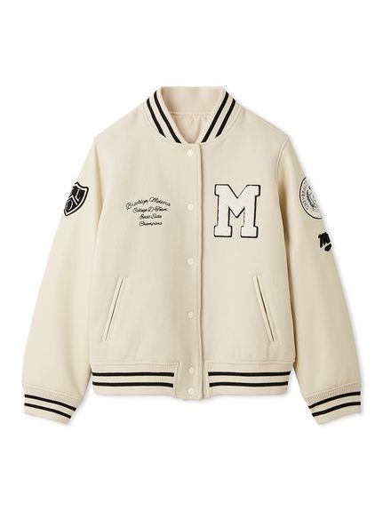 ワッペンスタジアムジャンバー(ブルゾン)｜アウター｜Mila Owen（ミラ