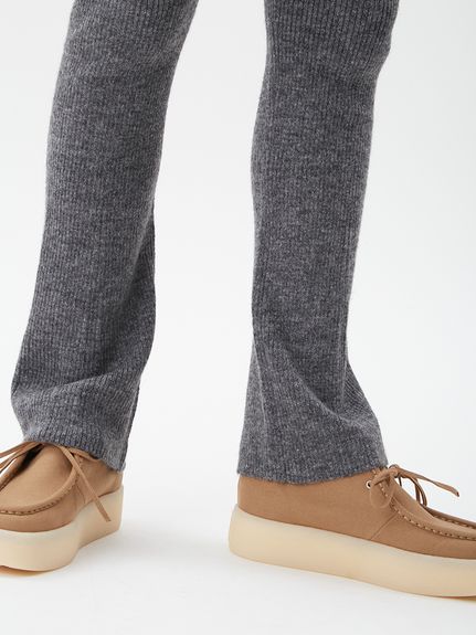 アルパカ混リブニットレギンスパンツ(ニットパンツ)｜パンツ｜Mila