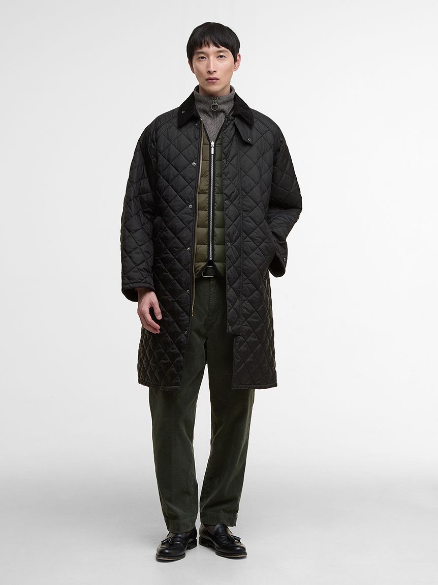 EXMOOR / エクスモア】キルティング ミドル レングス コート（ユニ