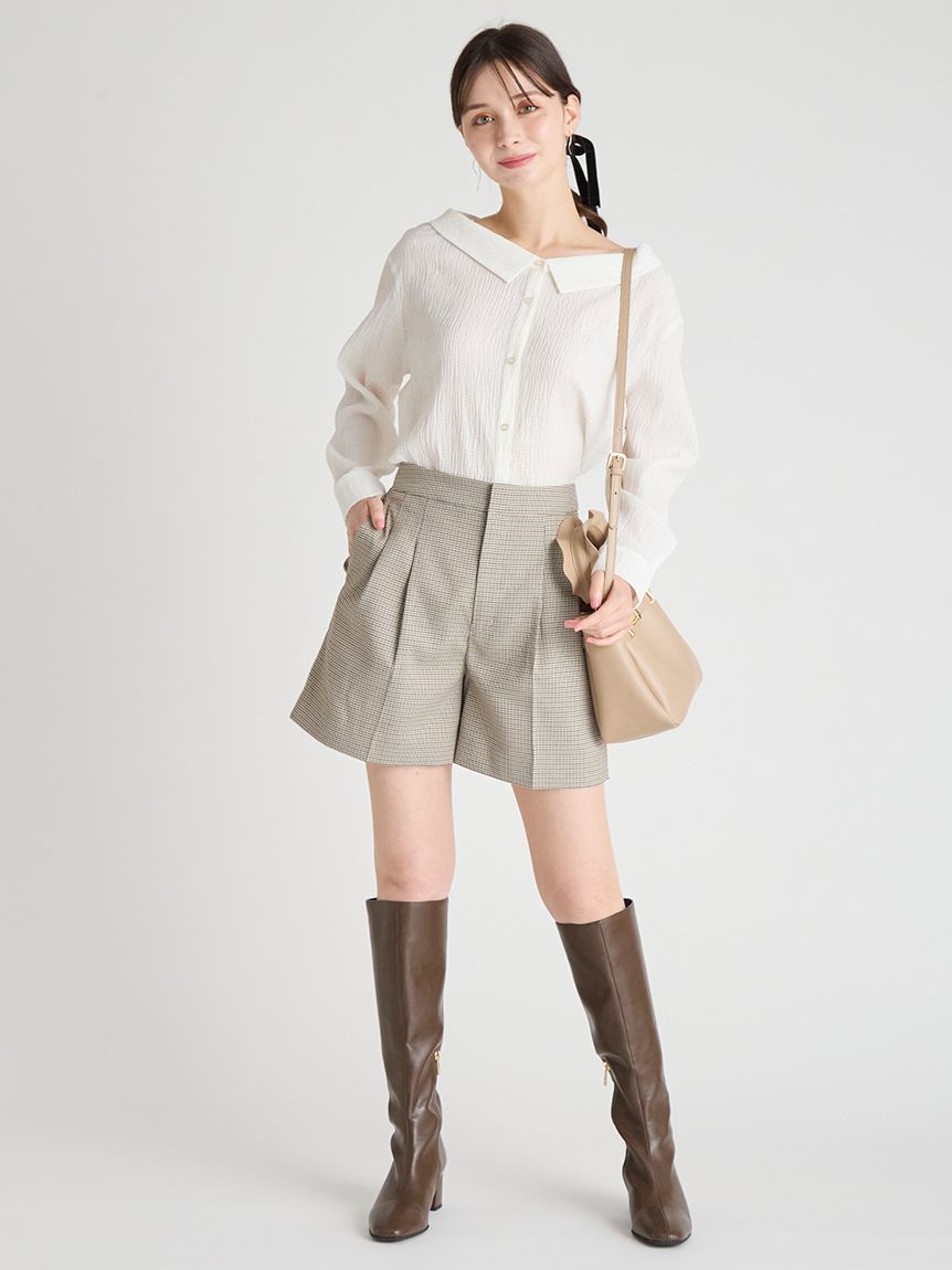 バリエーションタックショートパンツ(ショートパンツ)｜PANTS（パンツ