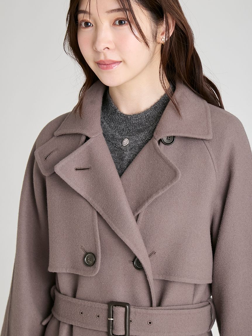 ウール混ロングトレンチコート(コート)｜OUTER（アウター）｜CELFORD