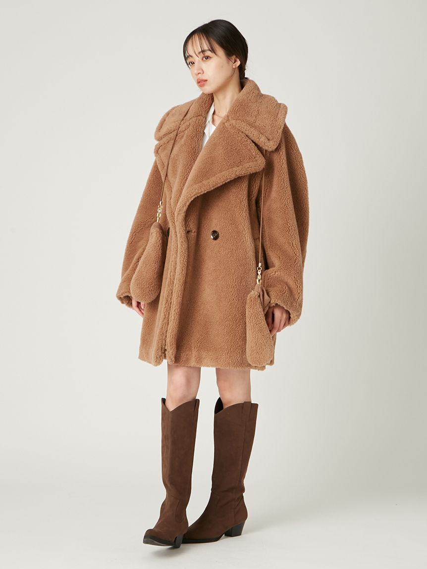 ECOPELボアミドルコート(ハーフコート)｜アウター｜FRAY I.D（フレイ