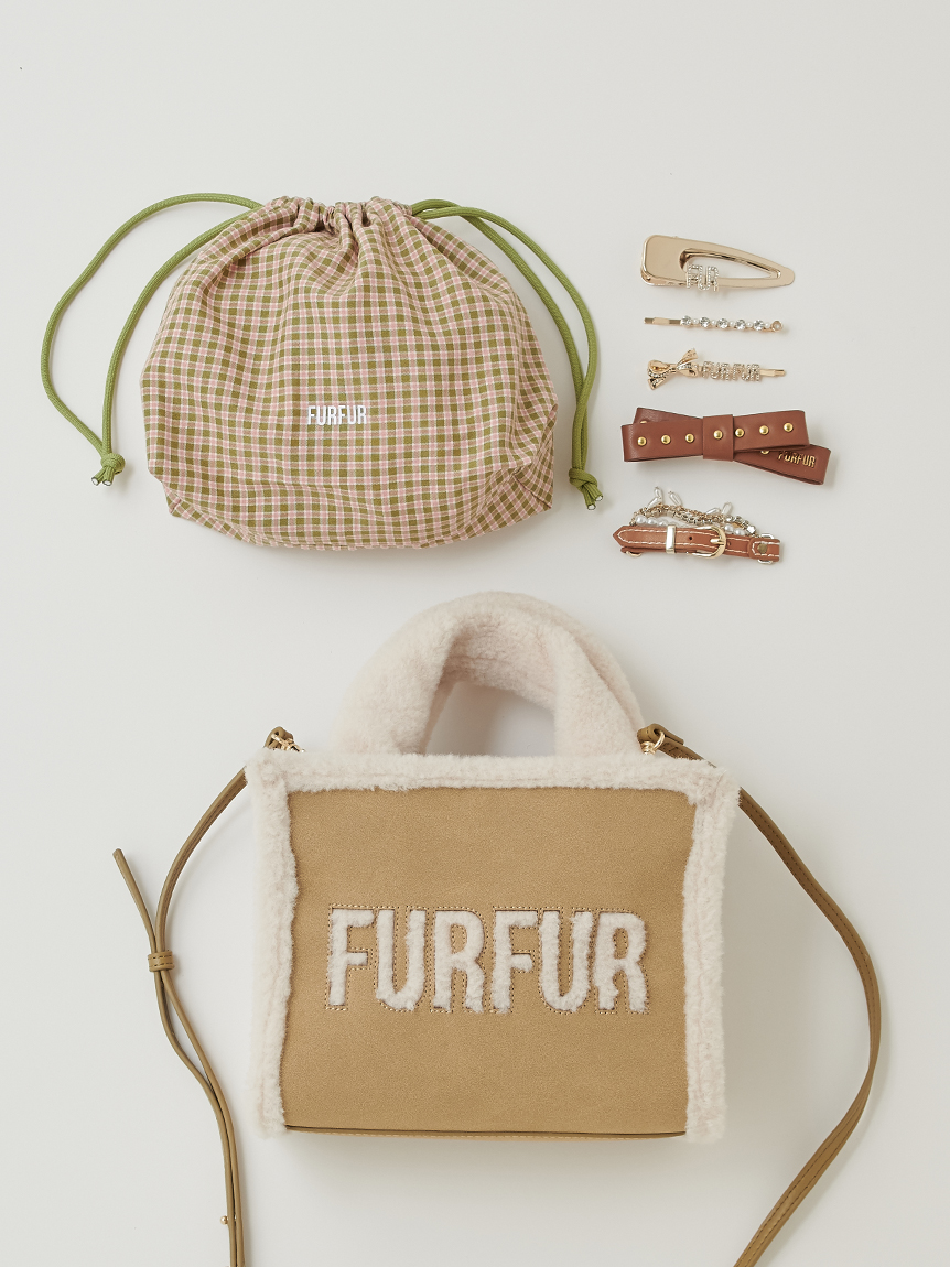 WEB・一部店舗限定カラー】ムートンロゴトートバッグ(バッグ)｜FURFUR