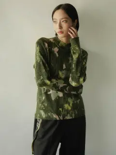 ボタニカルデザインリブニットトップス - RADIATE - RADIATE｜YAMADAYA