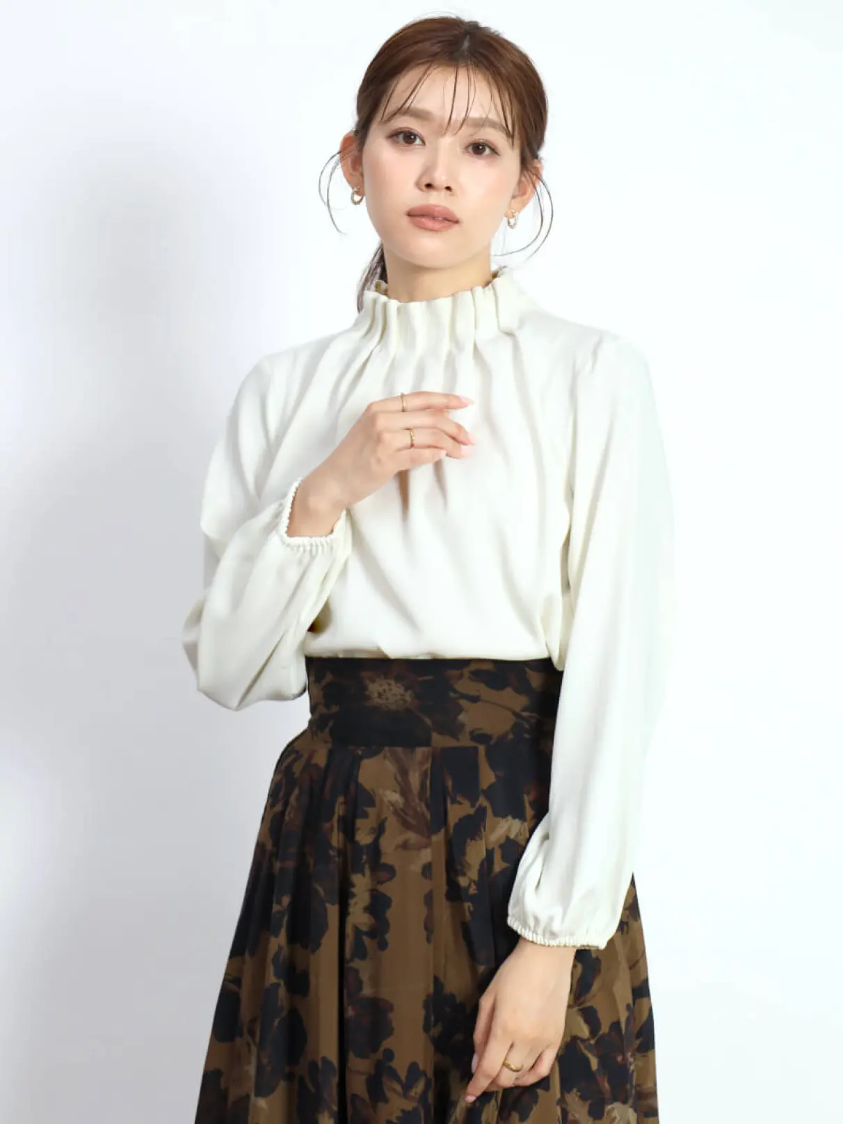 ネックギャザーブラウス - FENNEL - FENNEL｜YAMADAYA STORE