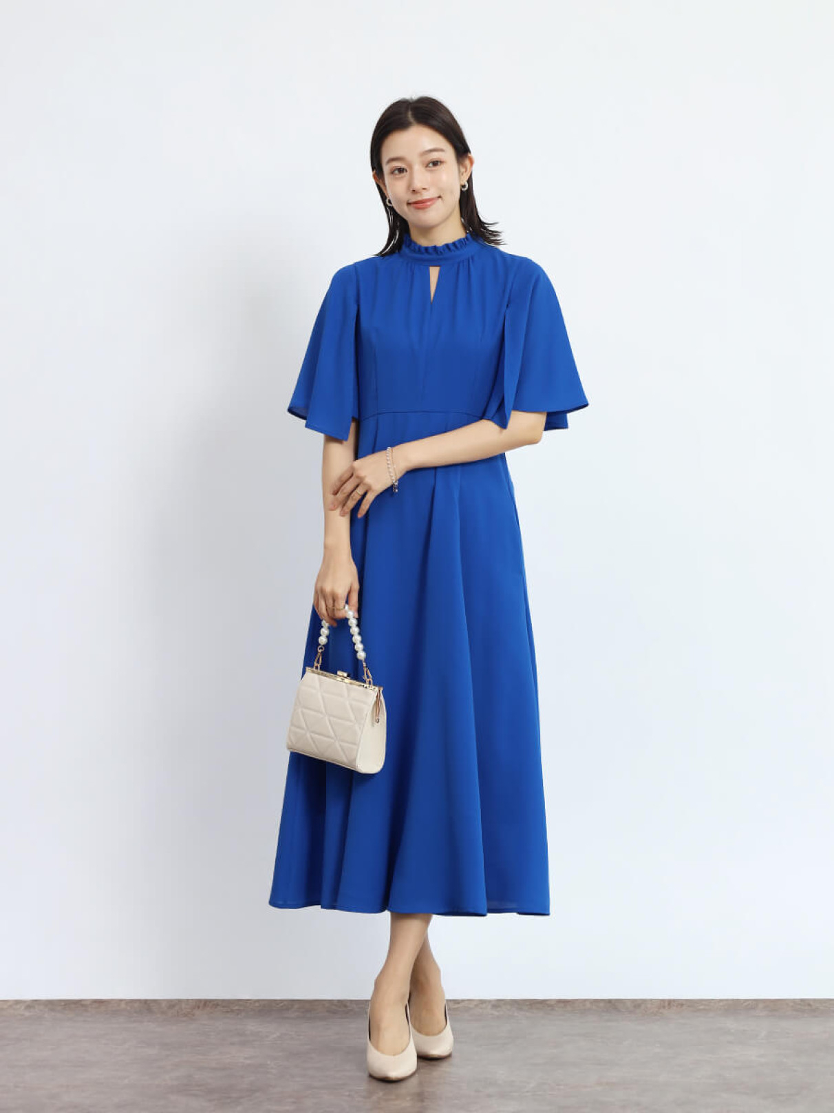 ケープスリーブフレアワンピース - FENNEL - FENNEL｜YAMADAYA STORE