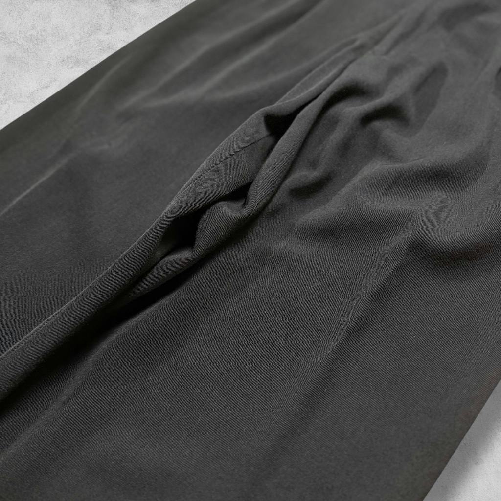 Jean Paul GAULTIER 90's ウールワイドスラックス 黒 - ARCHIVESTOCK