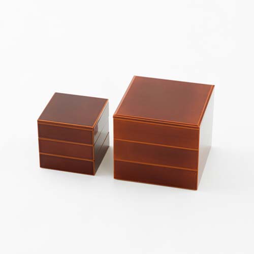 飛騨春慶 元田漆器 Genda 和角三段重 伝統工芸品 木製 お重箱 | MUKU工房