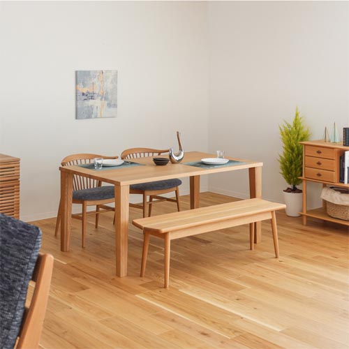 飛騨家具 HIDA 飛騨産業 Jin Dining 侭ダイニング 長方形天板 角