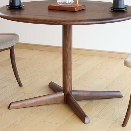 飛騨家具 HIDA 飛騨産業 Jin Dining 侭ダイニング 丸形天板 1本脚 国産