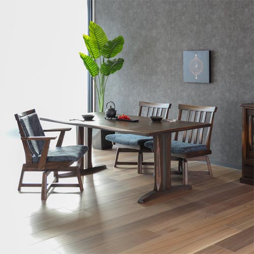 飛騨家具 ibata interior イバタインテリア Kiraku 木楽 回転チェア