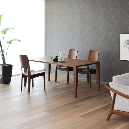 飛騨家具 shirakawa シラカワ プラッツテーブル 四角形 テーパー脚