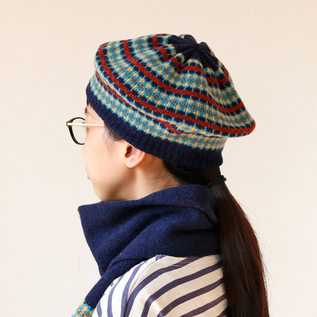 B574 Fairisle ベレー帽／ROBERT MACKIE（ロバート マッキー）｜愛着を