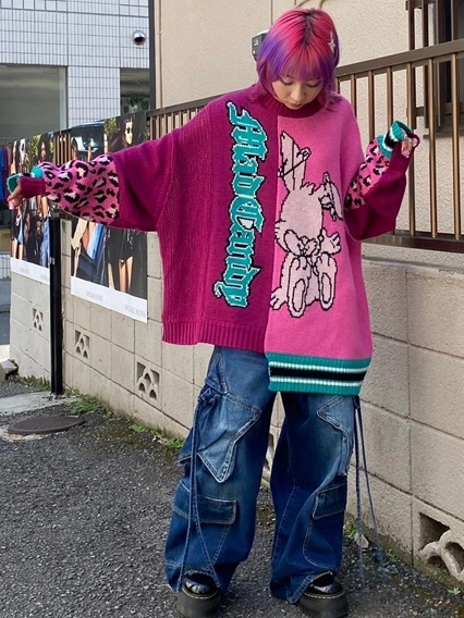 MAD CANDY CRAZY PATTERN KNIT | Candy Stripper（キャンディ