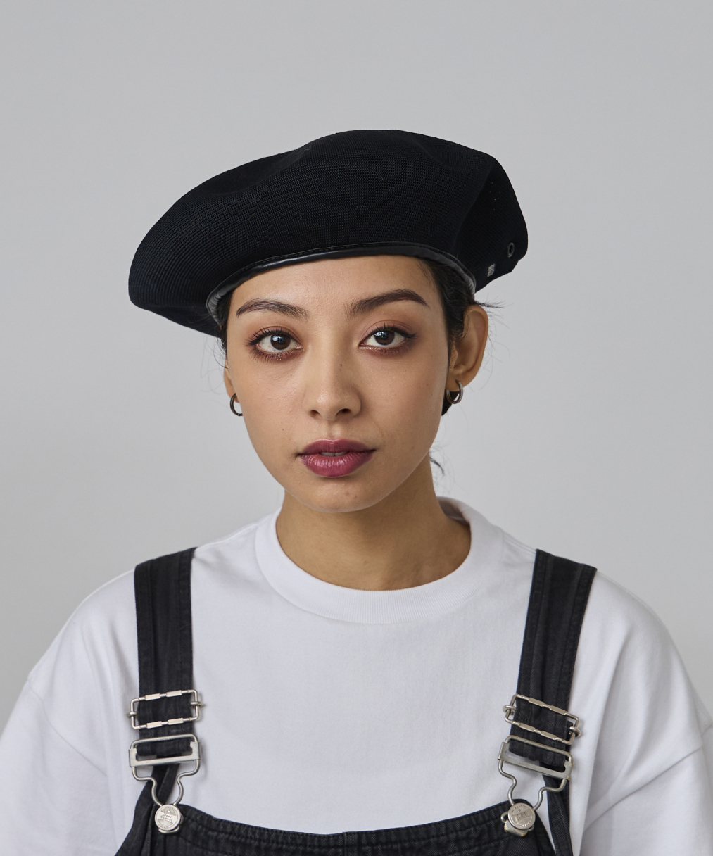 レーススパンコール黒ベレー帽 ベレー帽のレース一覧 | ベレー帽専門