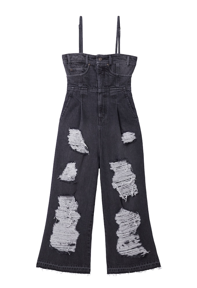 ARGUE OVERSIZED LADY OVERALL DENIM/BLACK ARGUE OVERSIZED ARGUE