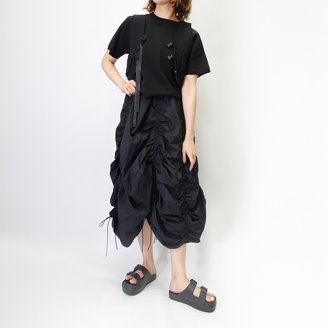 イージーサンダル ラップ ブラック | Racbaki