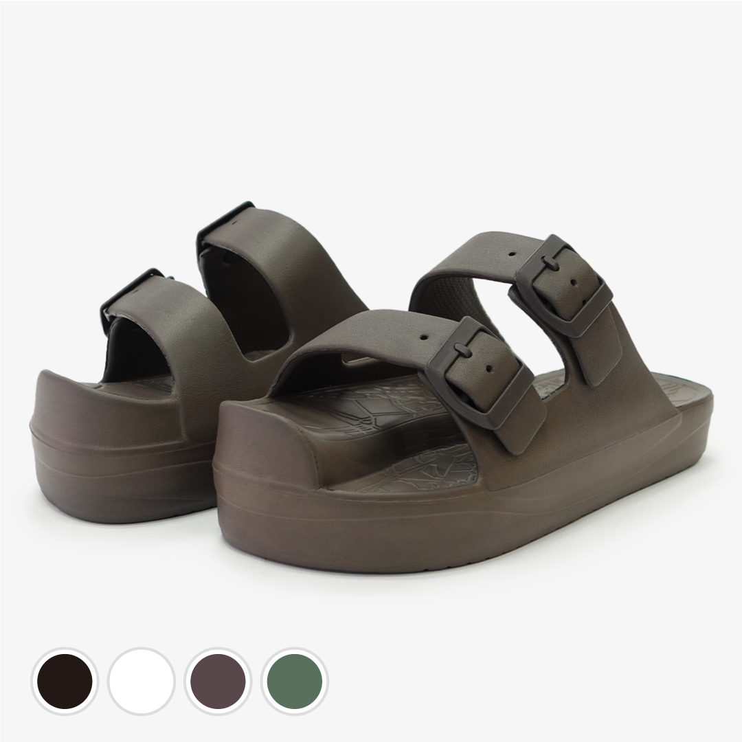 イージーサンダル ラップ ブラウン | Racbaki