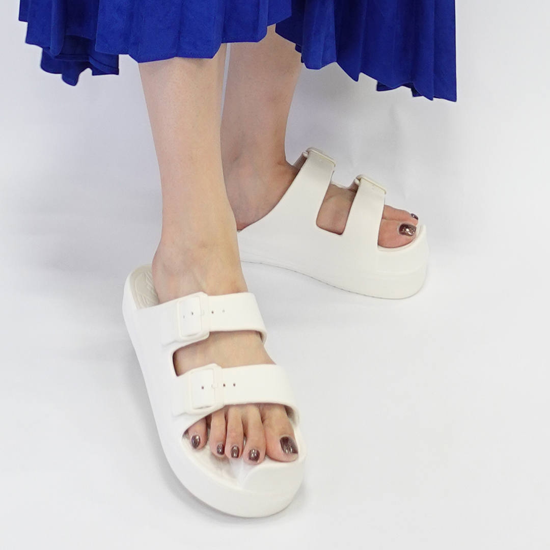 イージーサンダル ラップ ホワイト | Racbaki