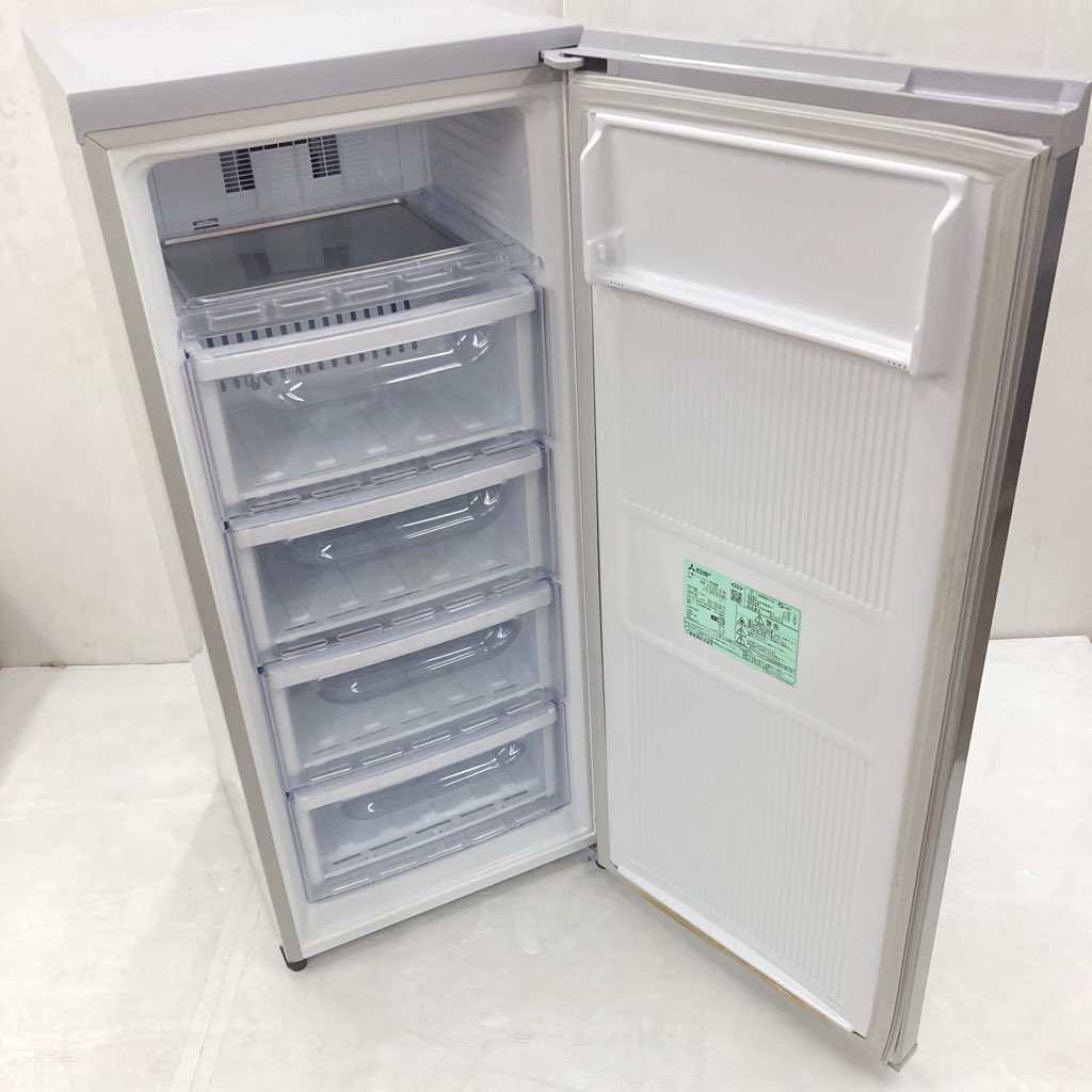冷凍庫 フリーザー 自動霜取りファン式 三菱 121L MF-U12D-S 2018年製
