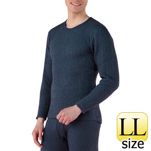 ひだまり チョモランマ（R） 紳士 QMS952 ズボン下 L ネイビー