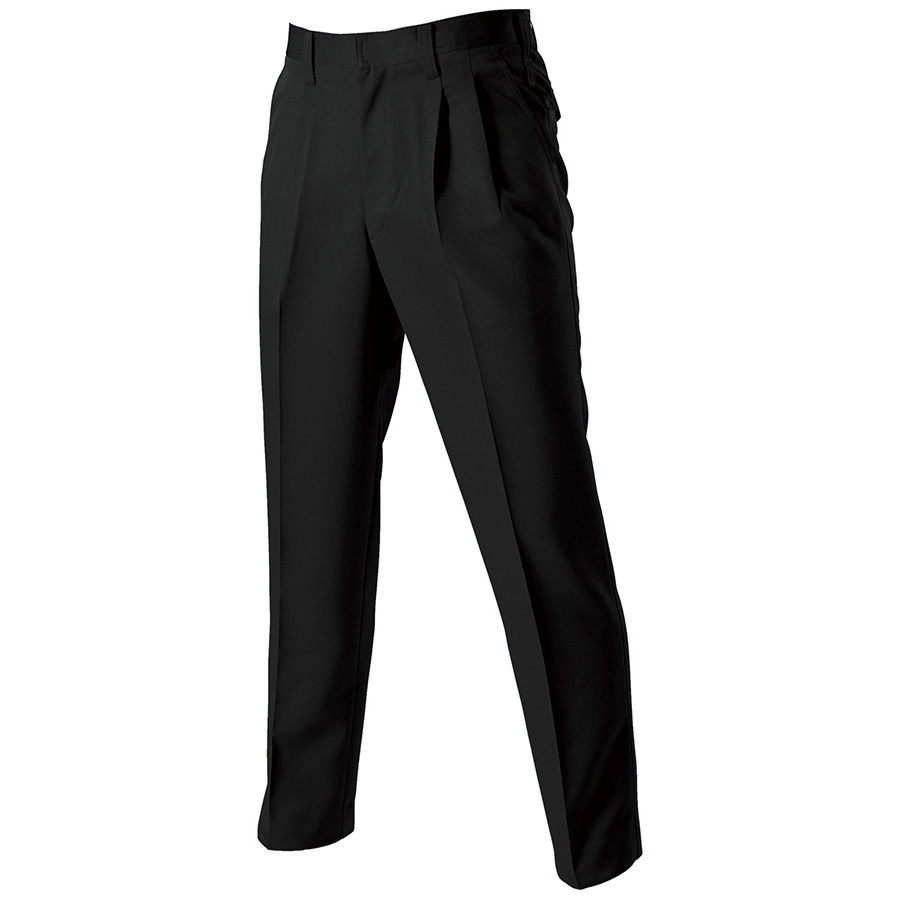 ツータックパンツ 7073－35 ブラック （70～100）| 作業服