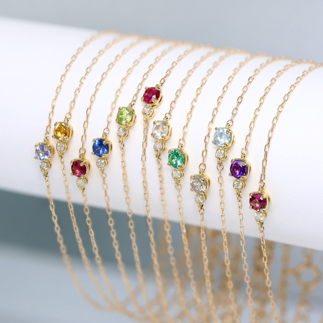 アクアマリン×ダイヤモンド K18/K10ブレスレット・リゼッテ