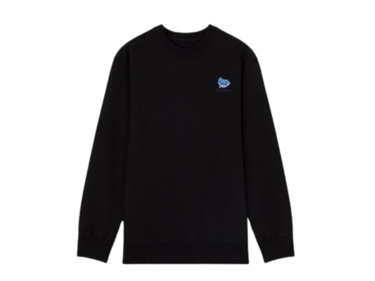 Ader Error x Maison Kitsune Layer Triple Fox Sweatshirt Black