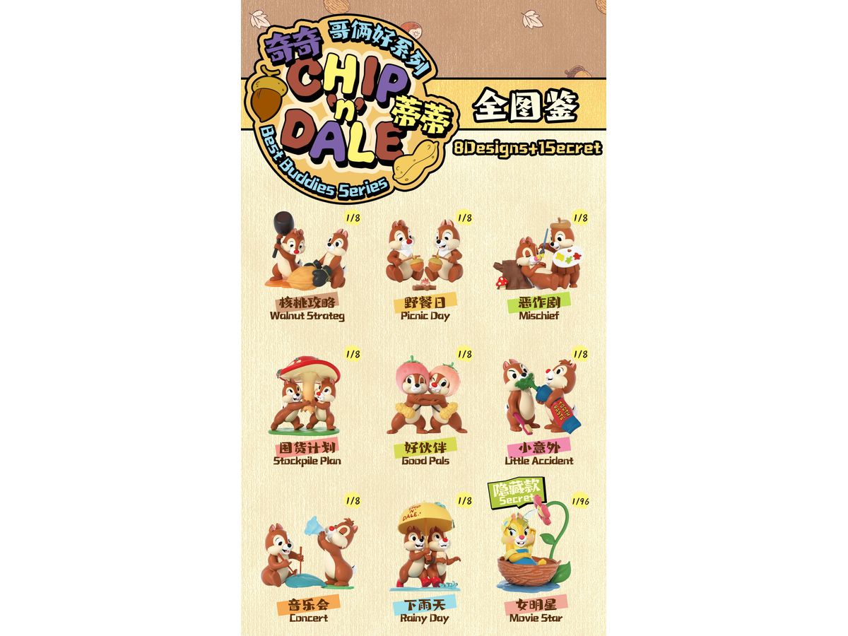 BLINDBOX ディズニー チップ&デール 大親友シリーズ 1Box 8pcs | HLJ.co.jp