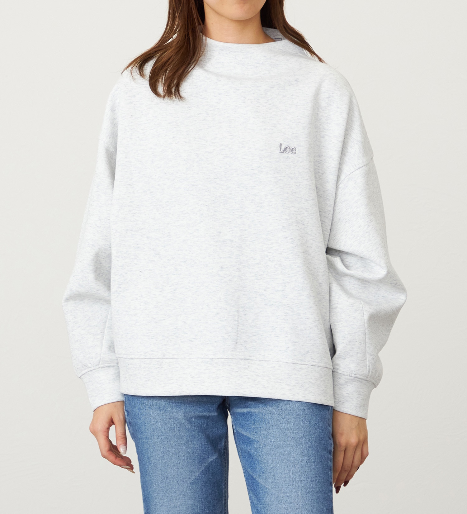 FINAL SALE】モックネックバックジッププルオーバー ダンボールニット