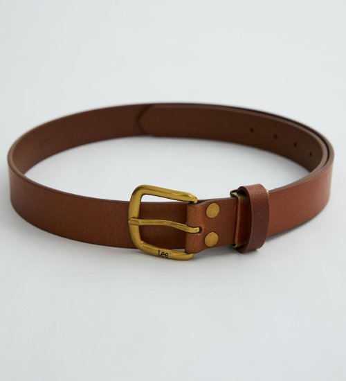 Lee レザーナローベルト ゴールドバックルベルト|Lee|リー