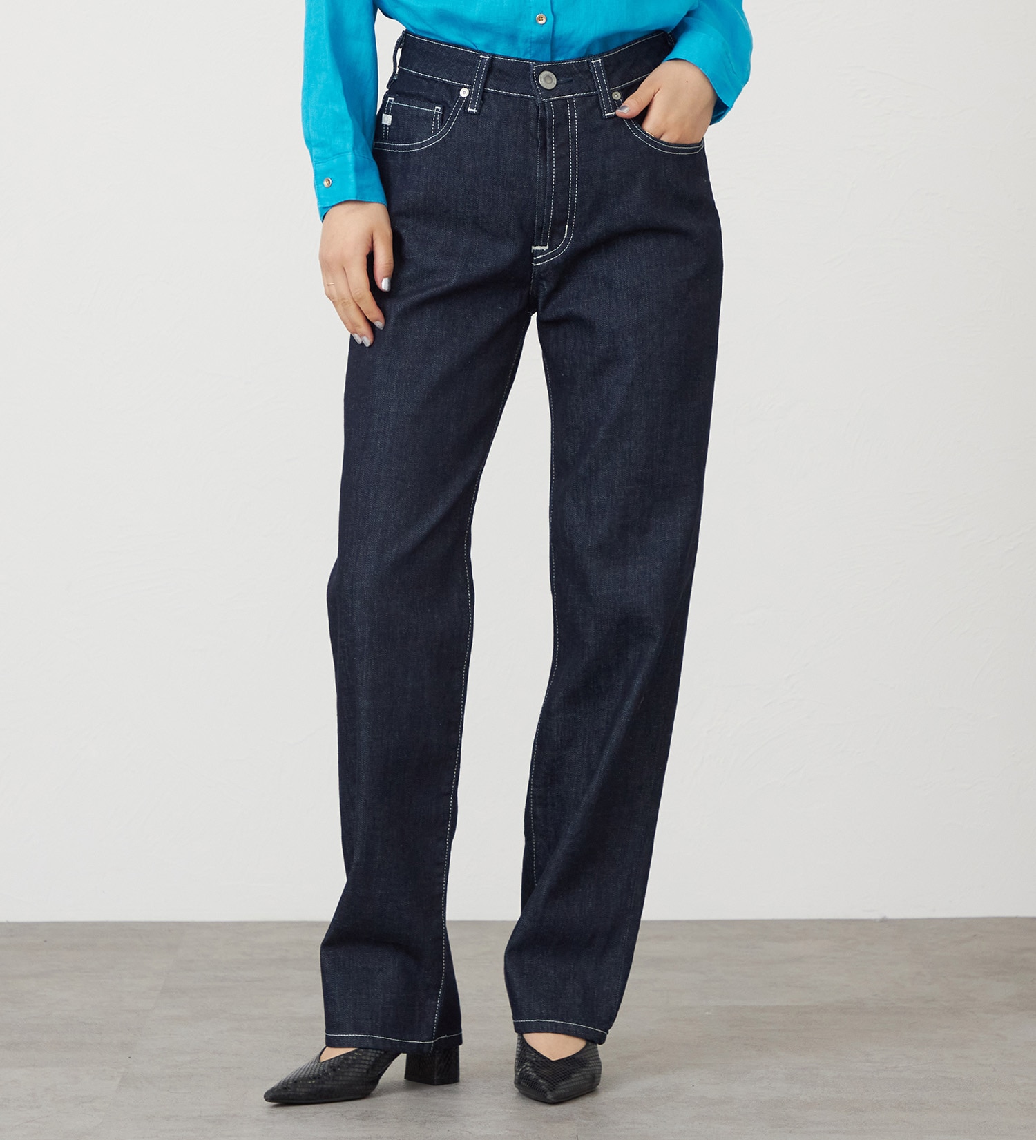 SOMETHING ELSA NOUVEAU STRAIGHT/ストレートデニムパンツ|SOMETHING