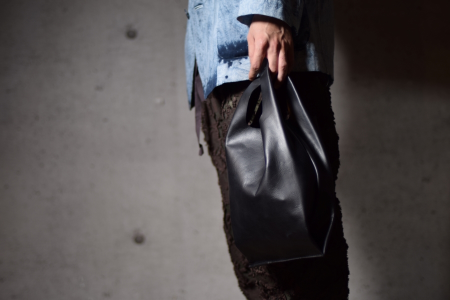 VINTAGE LEATHER BAG “CONVENI BUKURO” Made in ASAKUSA – DAMAGEDONE 2ND