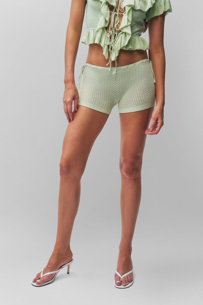 Knit Side Tie Short – Guizio