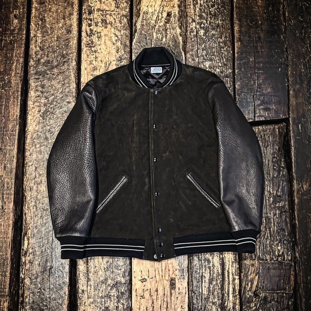 CWORKS【Leaward / ﾘﾜｰﾄﾞ】All Deer Leather Award jacket(BLACK)入荷