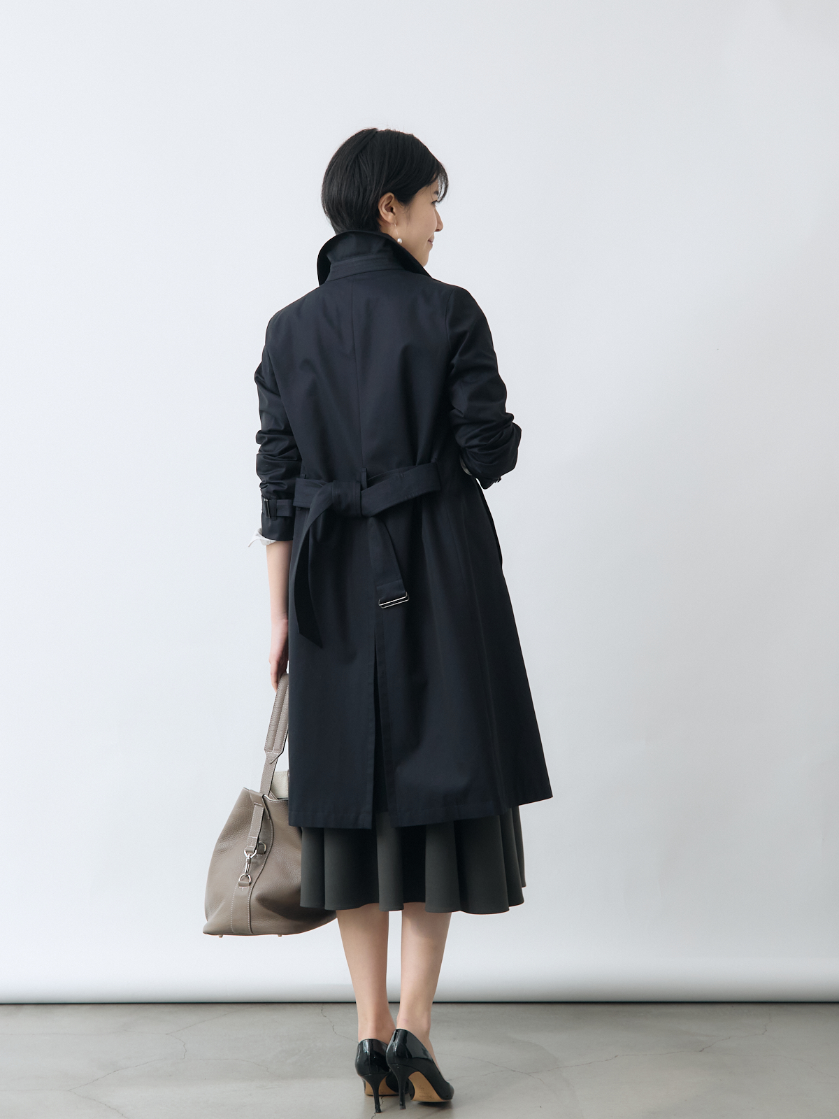 ニュークラシックトレンチコート/ネイビー | Factelier (ファクトリエ)