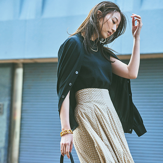 スローン SLOANE 3G天竺カラーミックス Vネックカーディガン サイズ5