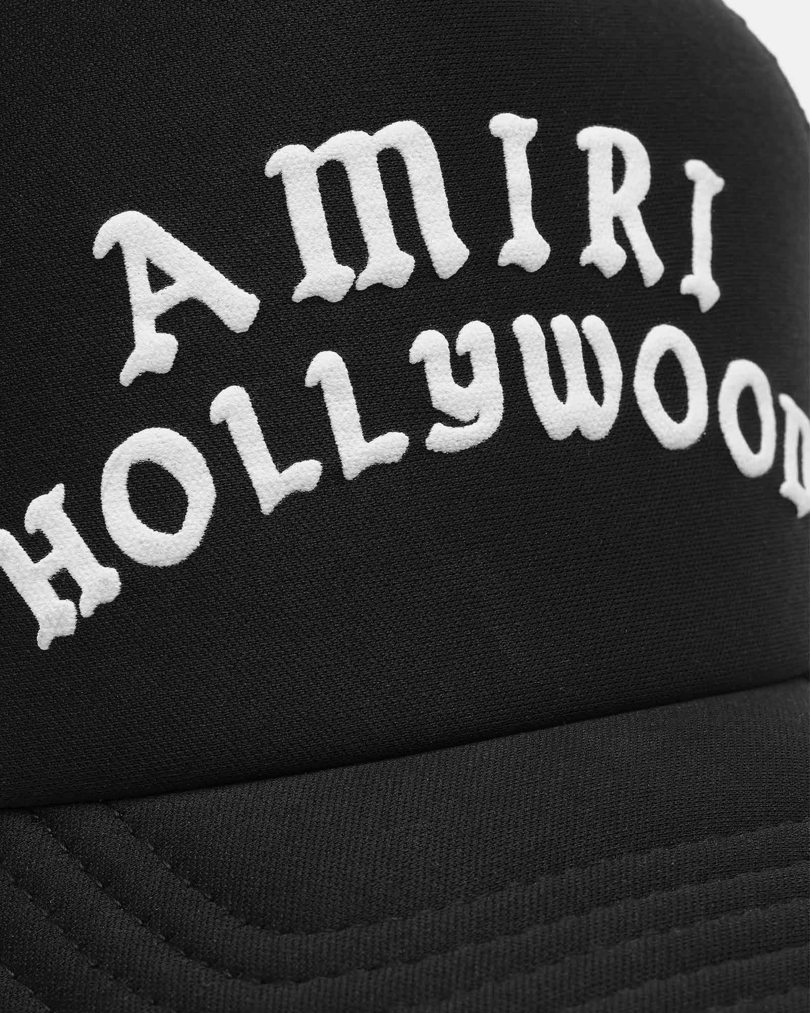 AMIRI (アミリ) AW25 AMIRI HOLLYWOOD TRUCKER HAT / BLACK BLACK