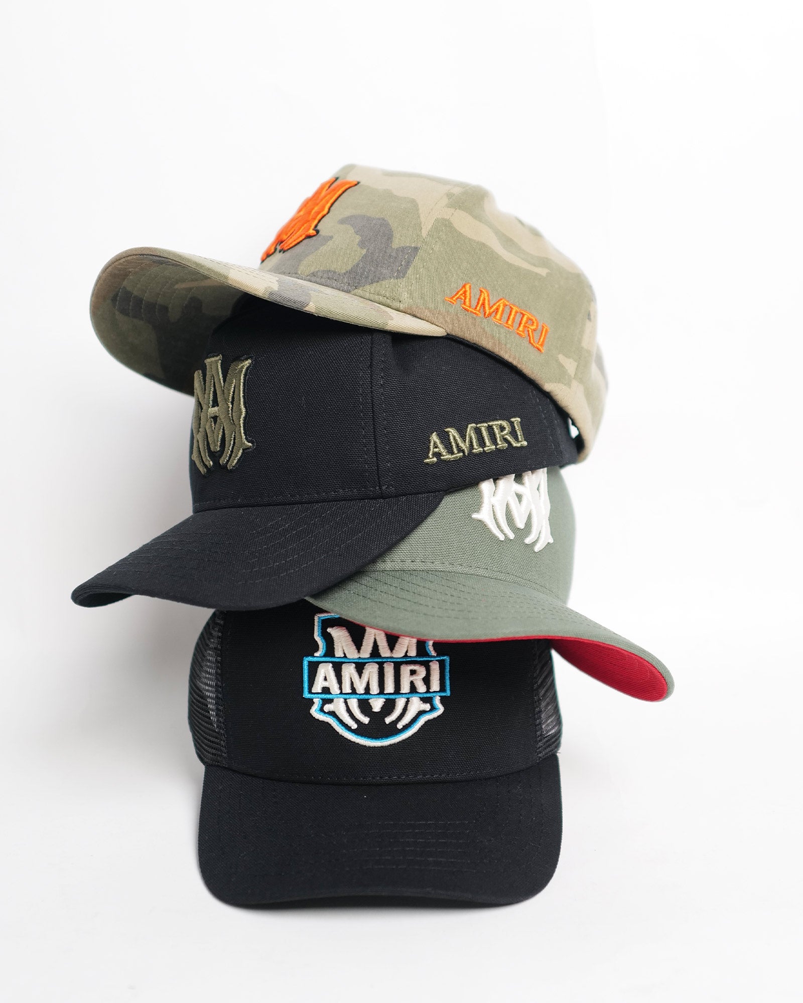 AMIRI (アミリ) SS26 MA LOGO TRUCKER HAT | Detail Application