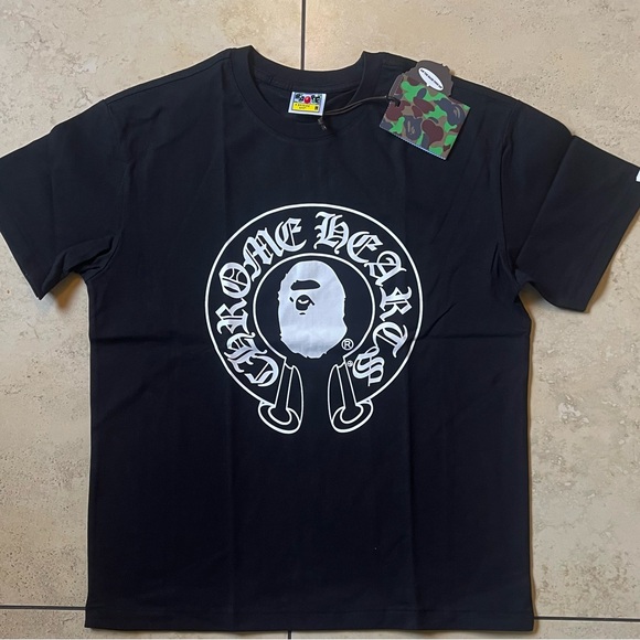 Bape | Shirts | Bape X Chrome Hearts Black Tshirt | Poshmark
