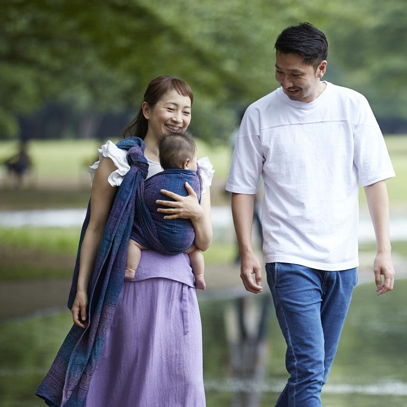 ベビーラップ パパママ、男女兼用の抱っこ紐兼おんぶ紐として人気の