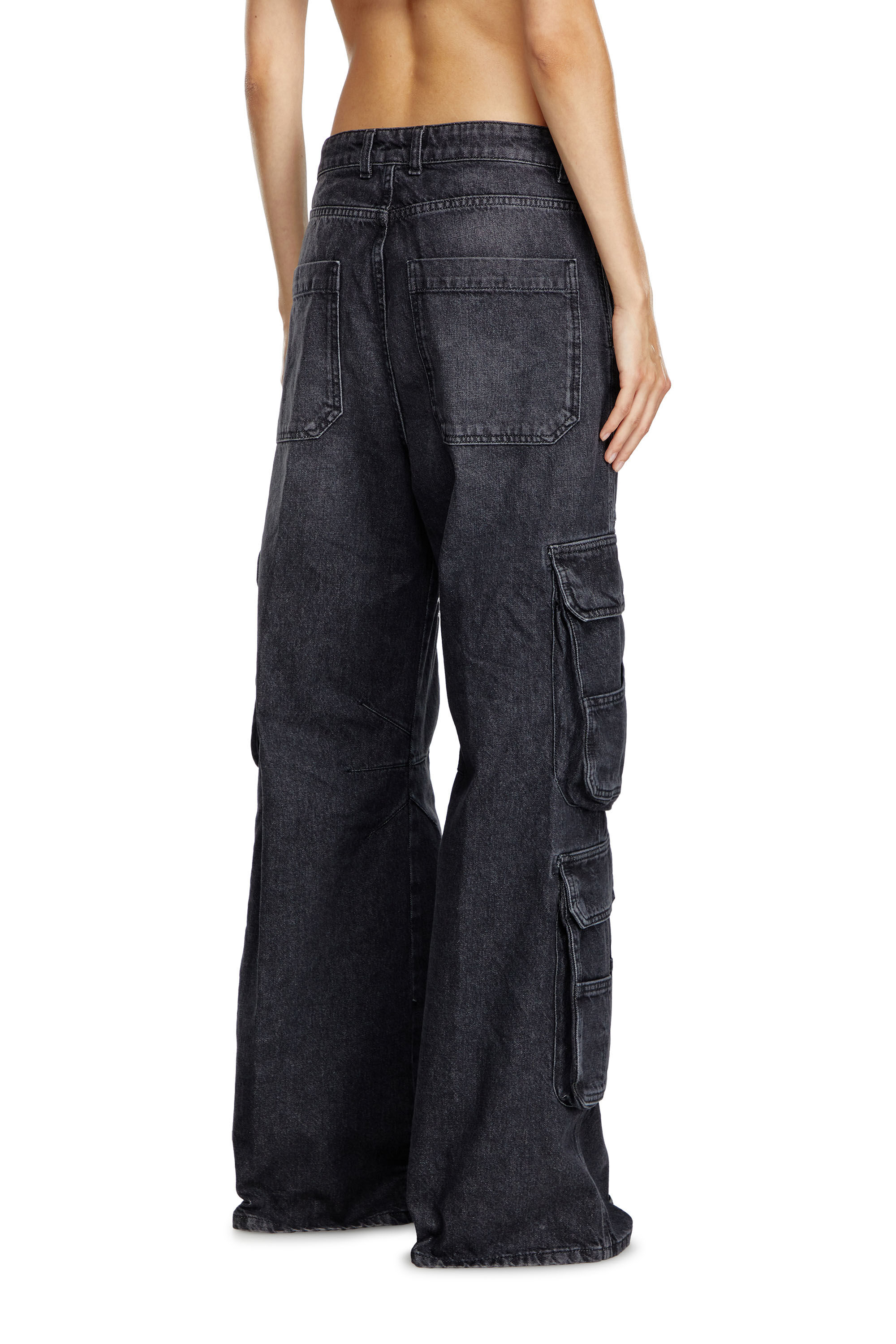 1996 D-Sire Women: Low waist, 90's cargo Jeans, Black | Diesel