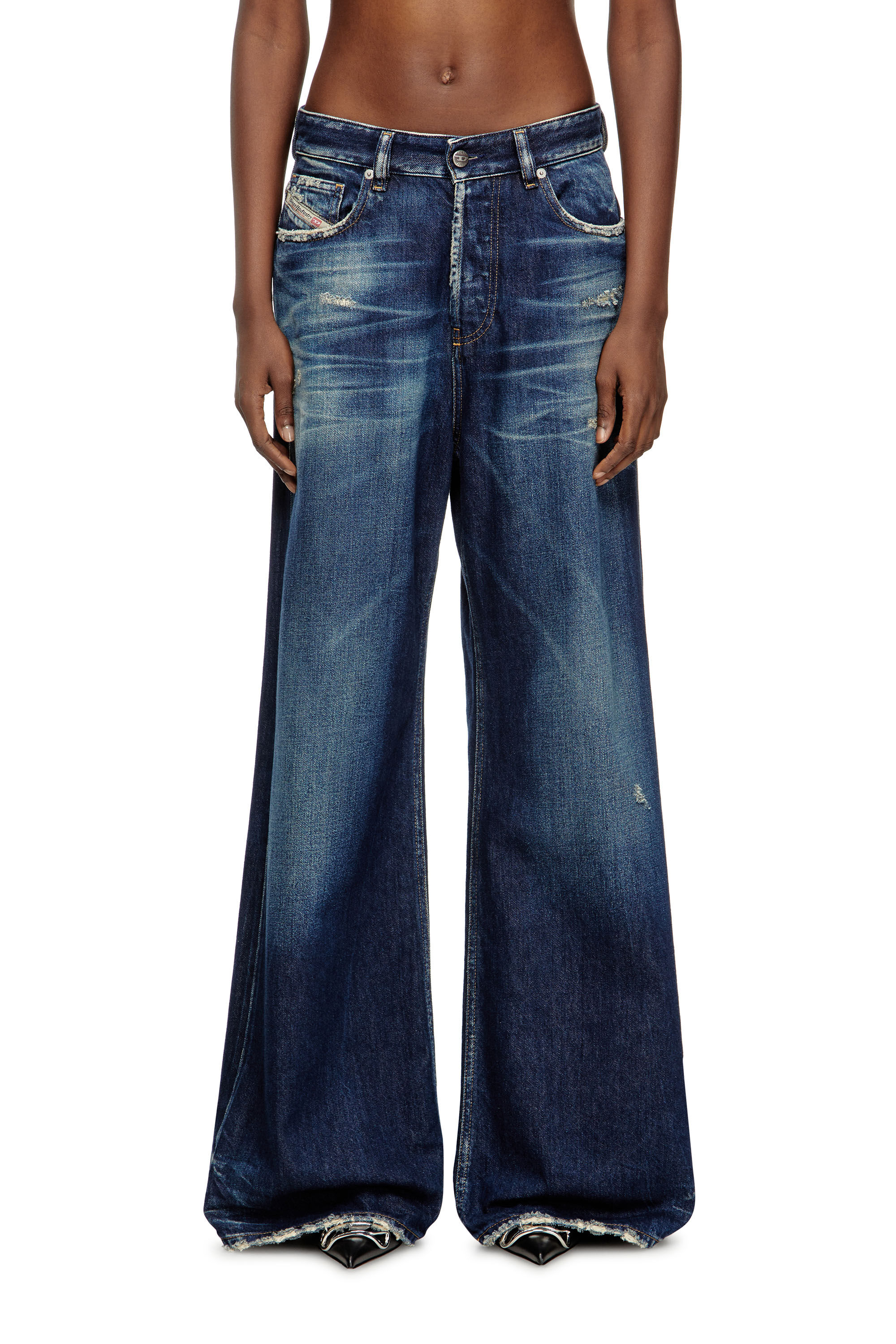 Women's Relaxed Jeans | Dark Blue | Diesel 1996 D-Sire