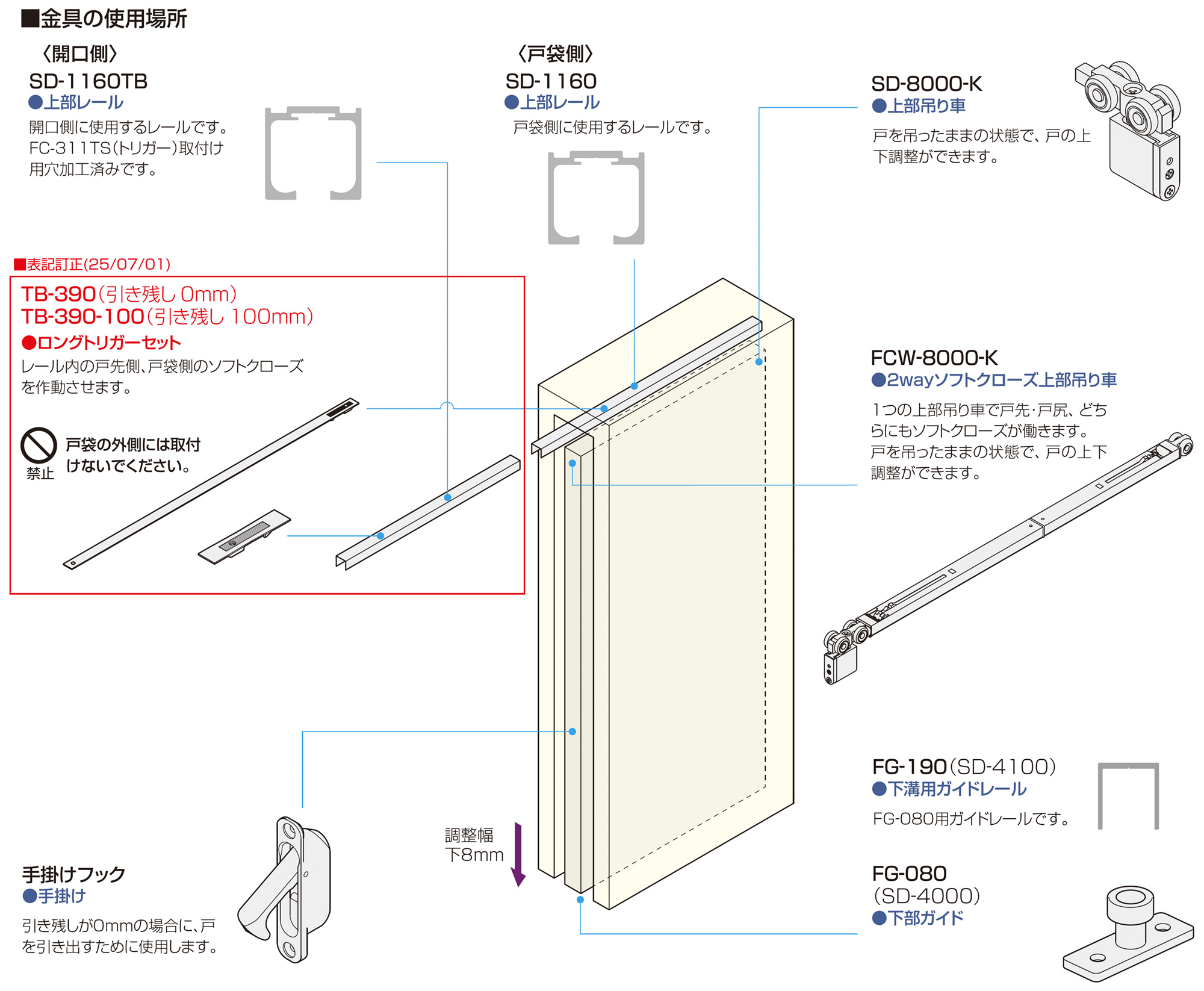 2wayソフトクローズ戸袋納まり「アトムダイレクトショップ」