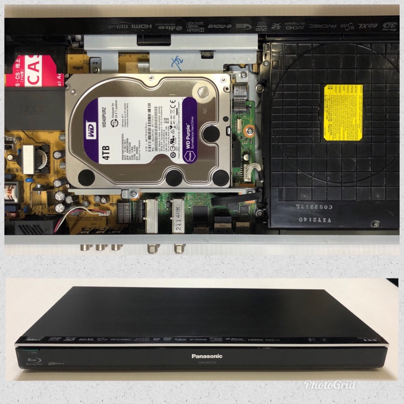 パナソニックDIGAの内蔵HDDを換装（交換）して録画容量を増やす方法