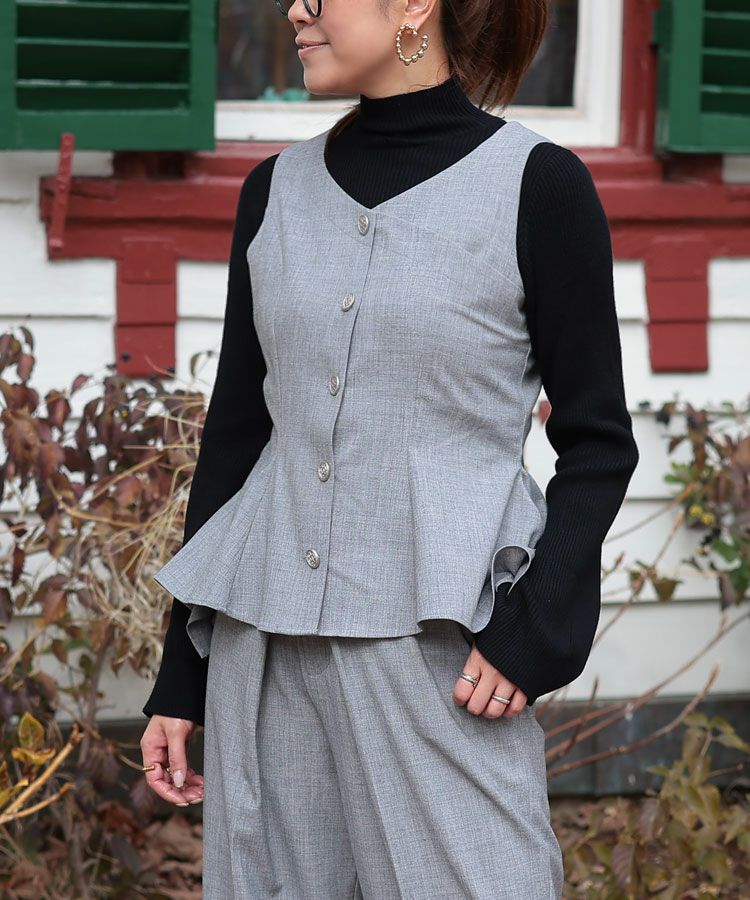 2wayペプラムベスト